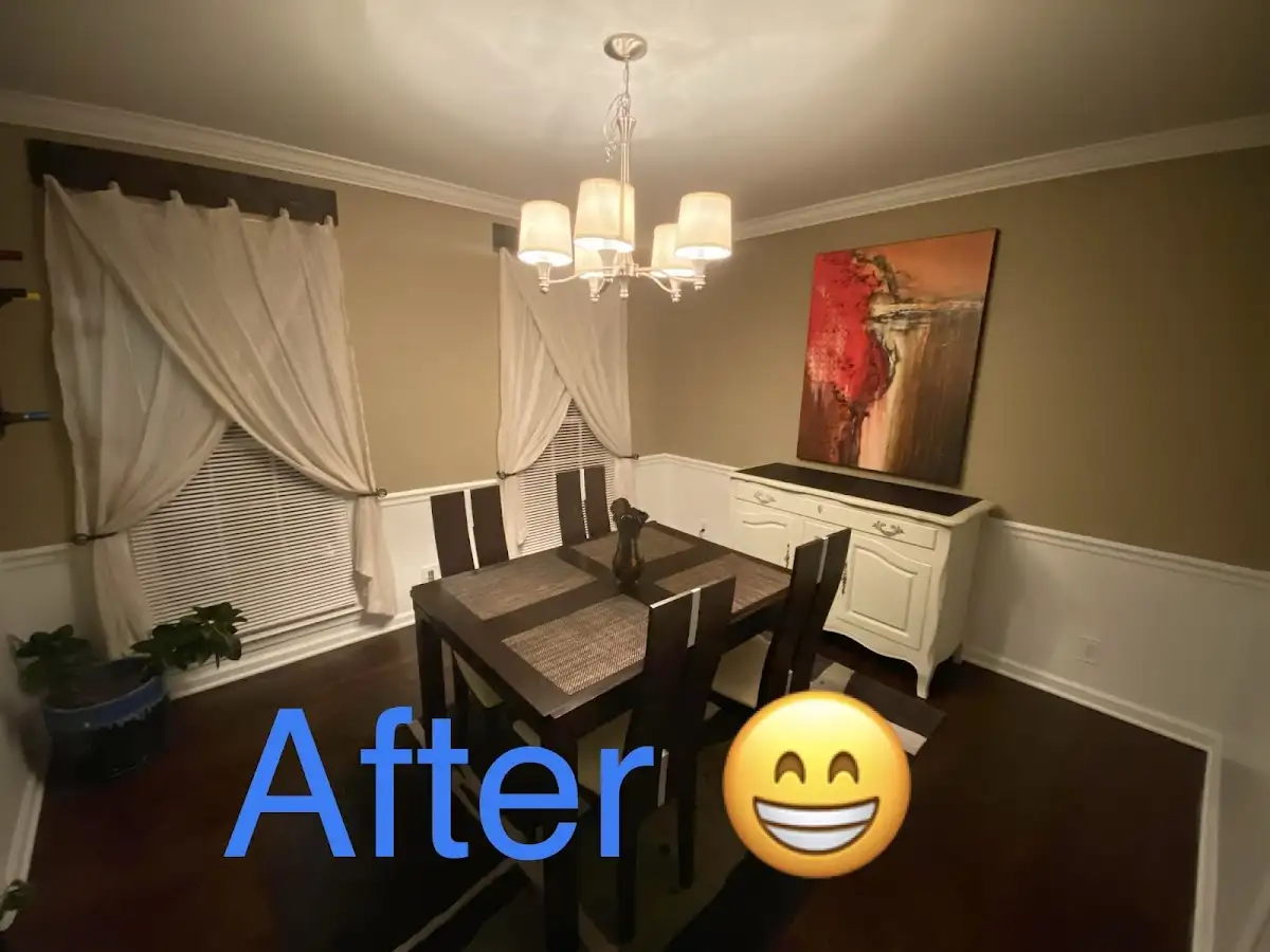 Professional dining room restoration after water damage in Lawrence